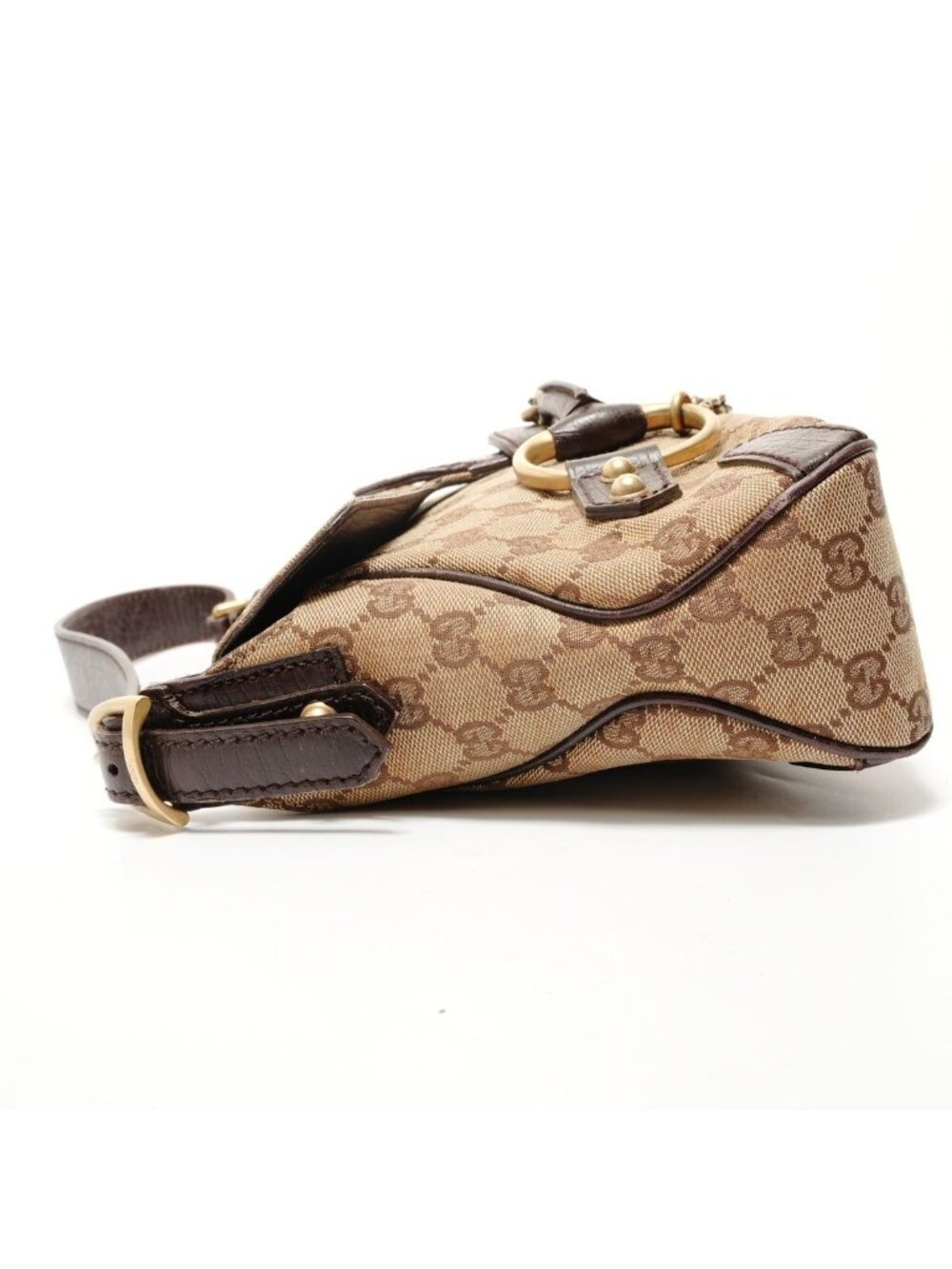 ★SOLD★ Gucci Shoulder Bag Horsebit GG Canvas - Picture 3 of 10
